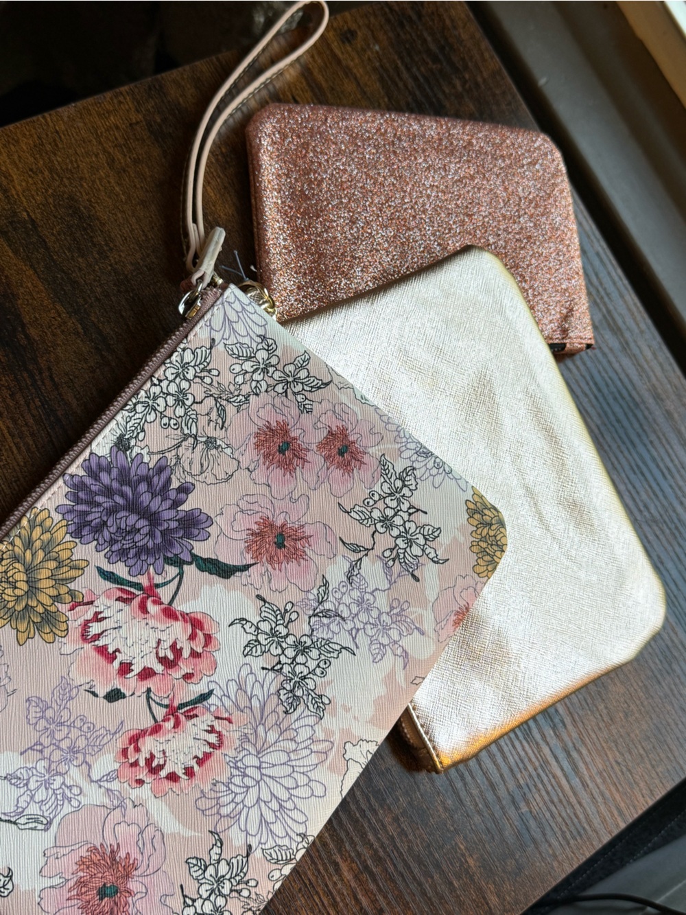 Minicci Rose Gold Glitter Wristlet Trio - Picture 4 of 4